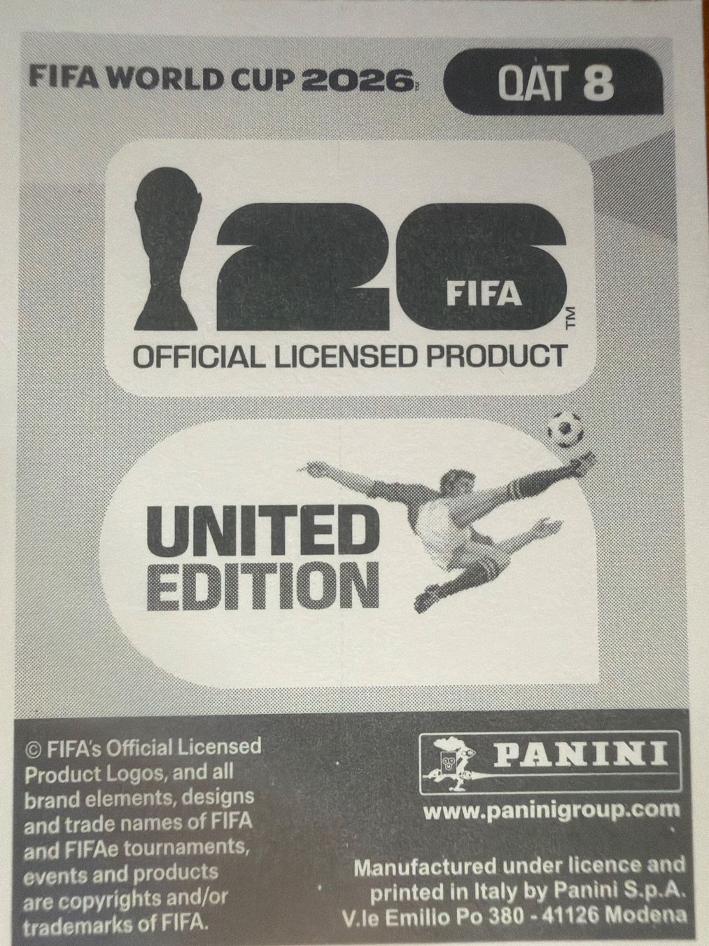 Panini Carte collezionabili: Panini QAT8 – Nuovo (secondo la descrizione) da Susten venduto da Rechnun 1