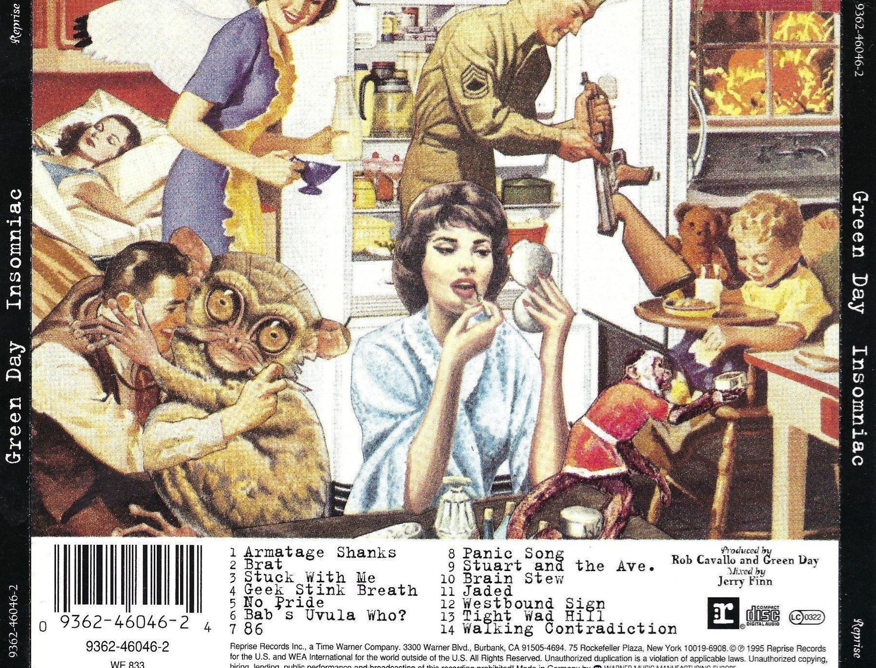 CD: CD: GREEN DAY - Insomniac – Usato da Rotkreuz venduto da groeli69 1