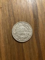 Pièce de monnaie 2 francs Suisse Helvetia 1939 argent