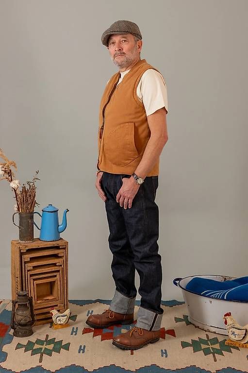 Gilet & Giacche: Hen's Teeth PADDED CANVAS VEST – Nuovo e nell'imballaggio originale da Goldau venduto da locherrogerio 2
