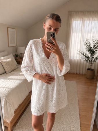 White Mini Dress by Zara for Summer ☀️