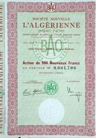 Soc. Nouvelle L'Algérienne Brasserie-Malterie, Oran - 1952