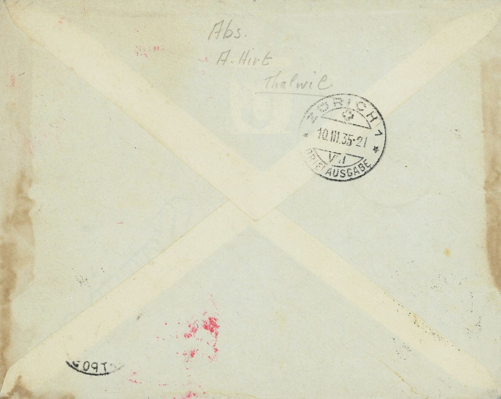 Tous les timbres: 1925: Winterluftpost, St. Moritz-ZH mit zwei Viererblocks – D'occasion à Basel par Strubelibs 1
