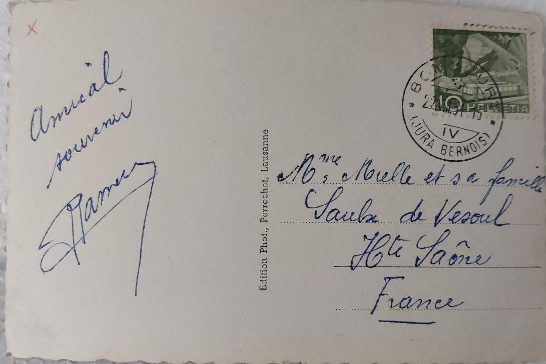 Cartoline postali: Sur le chemin de l'alpage - 1951 – Usato da Delémont venduto da Domdom1 1