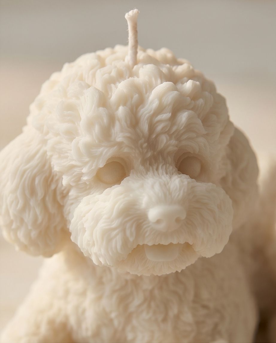 Candele: Kerze Hund form Weiss Deko Neu – Nuovo e nell'imballaggio originale da Unterentfelden venduto da Byhnluxury 1