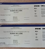 Robbie Williams 9.9.26 - 2 Tickets Front Line