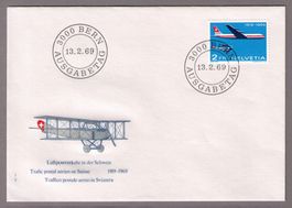 1969_465_50 Jahre FLUGPOST_SWISSAIR_18.2.69_Schöner FDC !