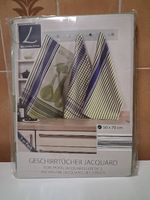 Torchons Jacquard, lot de 3 "olive"