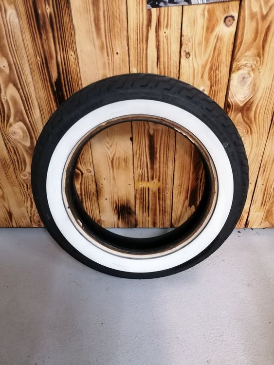 Moped Mofa 2 Weisswand Reifen 2 Band Und 2 Schlauch Set 2 1/4 - 17