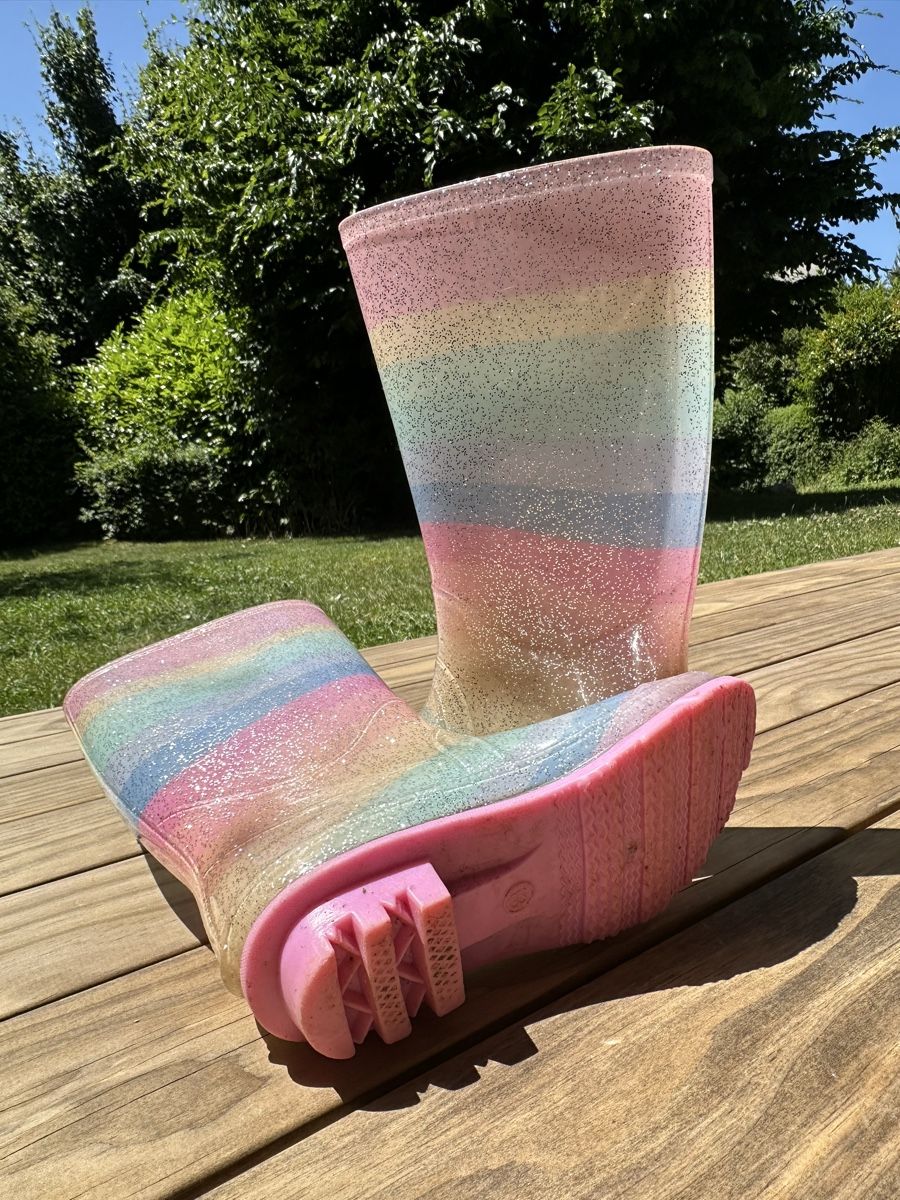 Schuhe für Mädchen: Coole Glitzer-Regenstiefel, Gr. 32 – Neu (gemäss Beschreibung) aus Bottighofen von Tonic1977 1