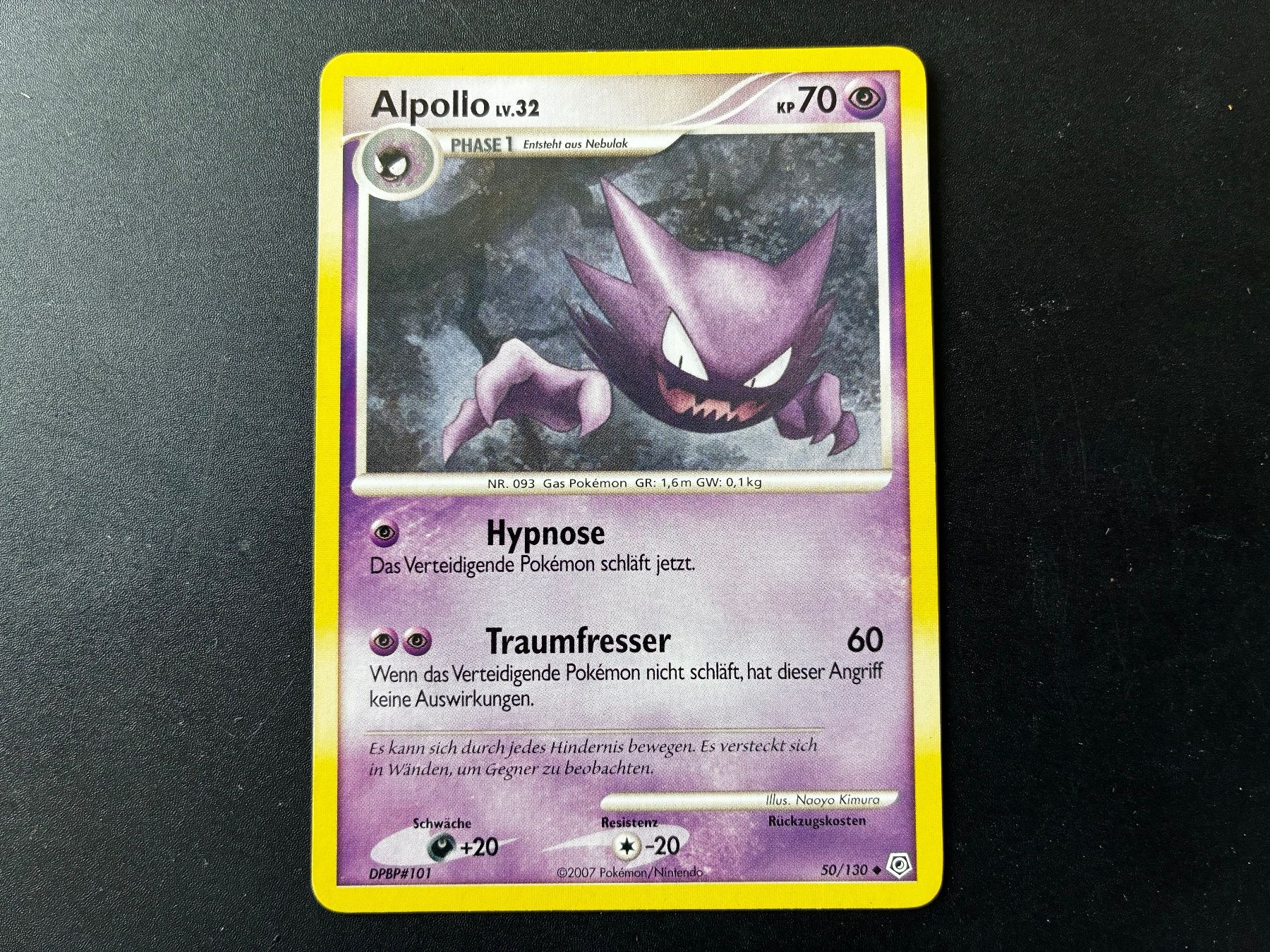 Pokémon Carte collezionabili: Alpollo / Haunter 50/130 - Diamond & Perl - de – Nuovo (secondo la descrizione) da Hütten venduto da yve_tf69