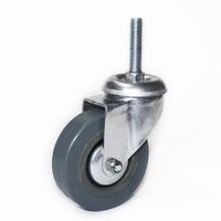 Lenkrolle 75mm, mit Bremse und 10 mm Gewinde L-40 mm
