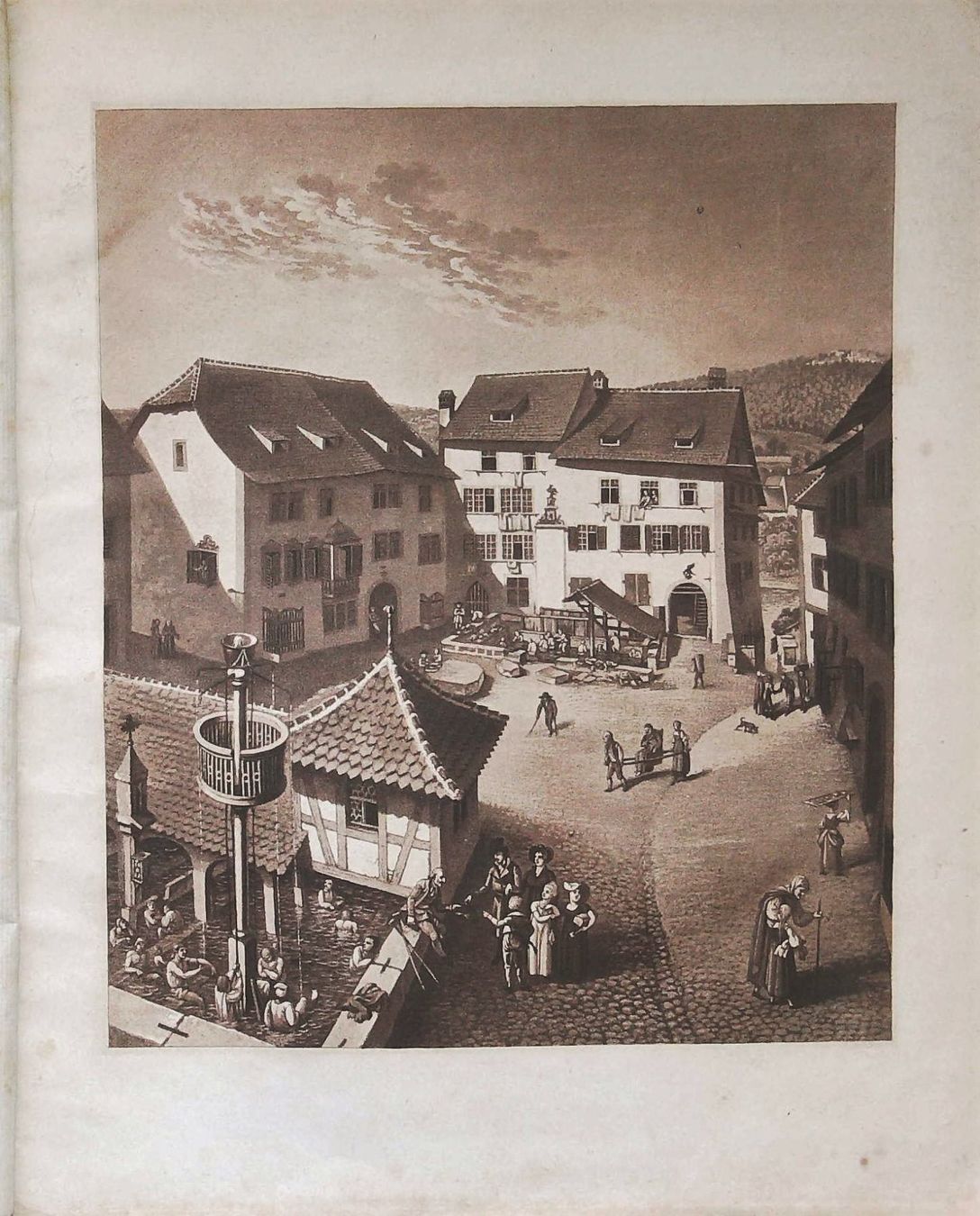 Stiche: Baden Neujahrsblatt 1808 mit Ansicht – Gebraucht aus Rafz von Helvet32