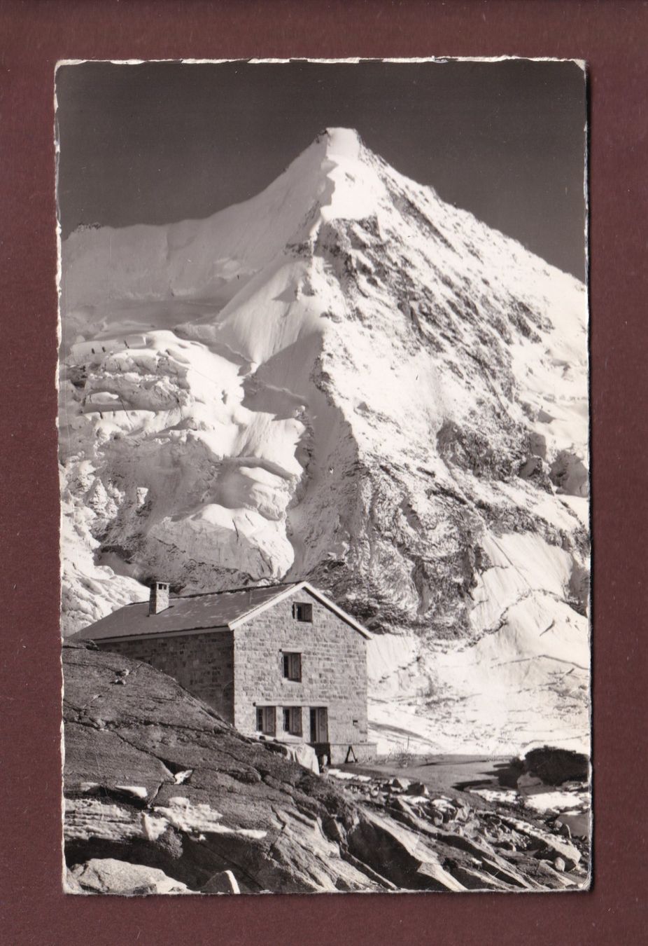 Cartoline postali: Cabane du MOUNTET - Obergabelhorn - 1952 – Usato da Pully venduto da nicecards