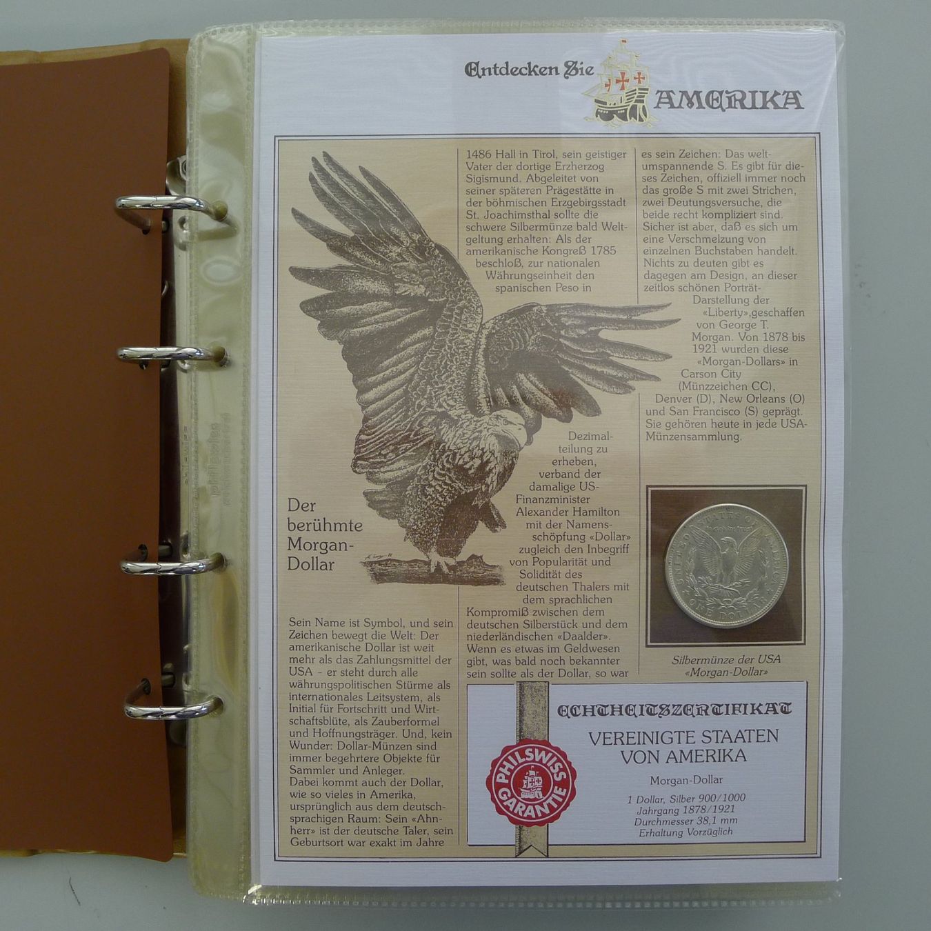 Tutti le monete: 1921-1999 Münz-Sammlung Entdecken Sie Amerika + 225g Silber – Usato da Sursee venduto da Luzernerraute 1