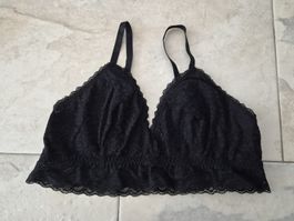 Bralette in Spitze / Schwarz / Grösse L