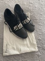 Pollini Sneaker Schwarz mit Strass, Grösse 38, neuwertig