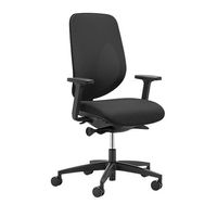 Bürostuhl mit Armlehnen / schwarz