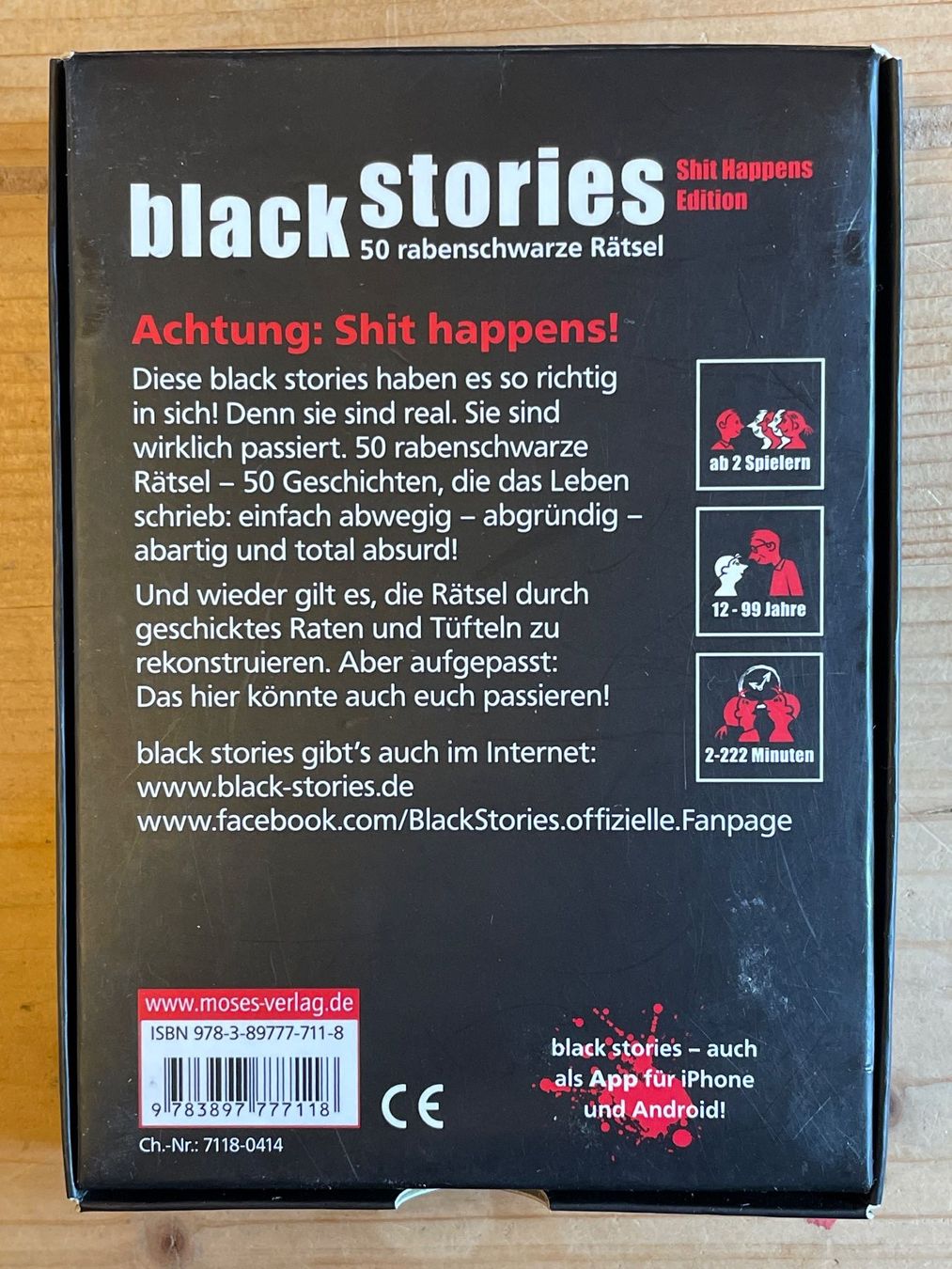 Giochi: BLACK STORIES (Shit Happens Edition) – Usato da Frasnacht venduto da GracyStore 1