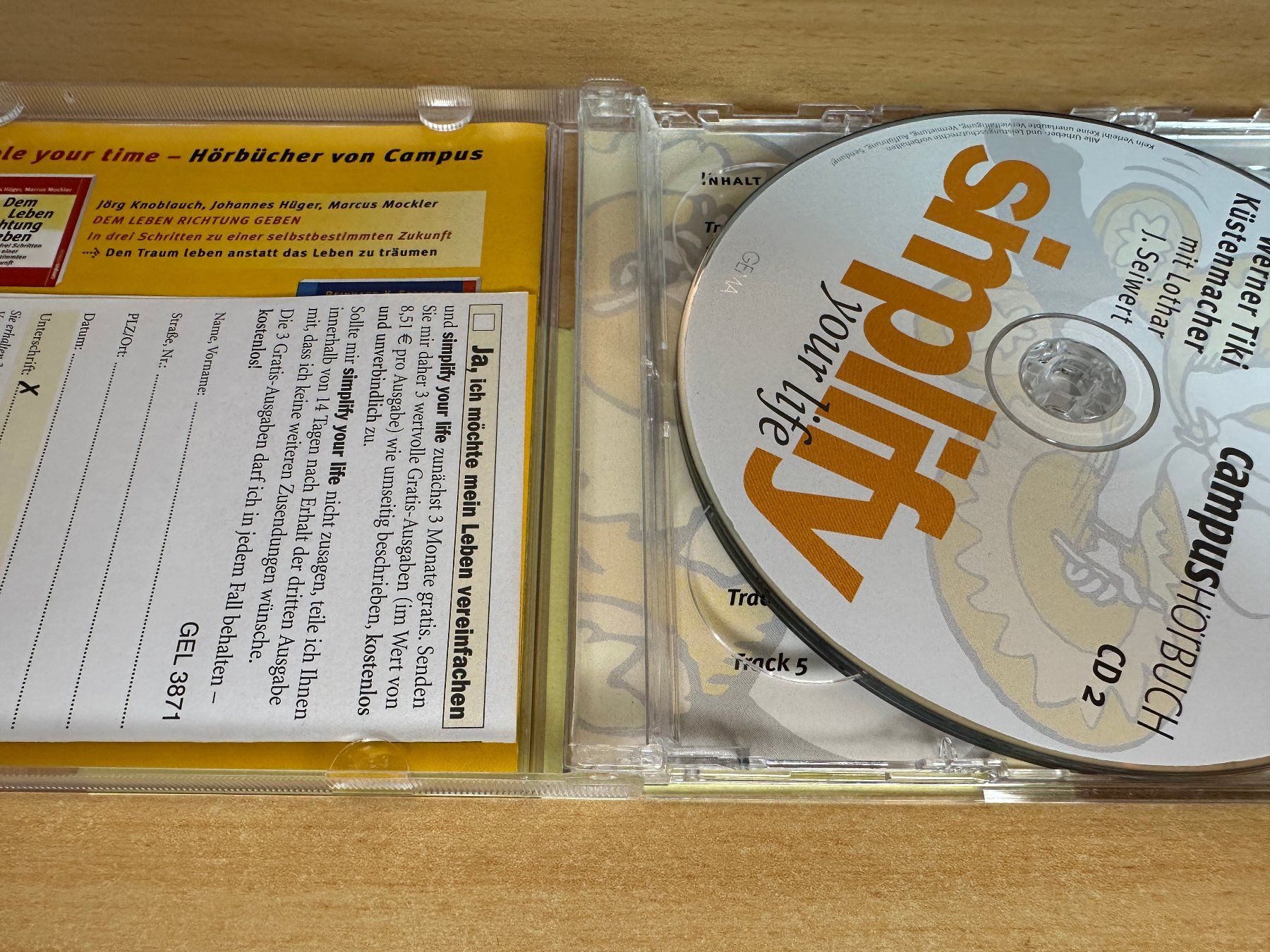 Audiolibri: V1 simplify your life: Einfacher und glücklicher lebe - 2 CD – Usato da Rikon im Tösstal venduto da Alpenmutz 2