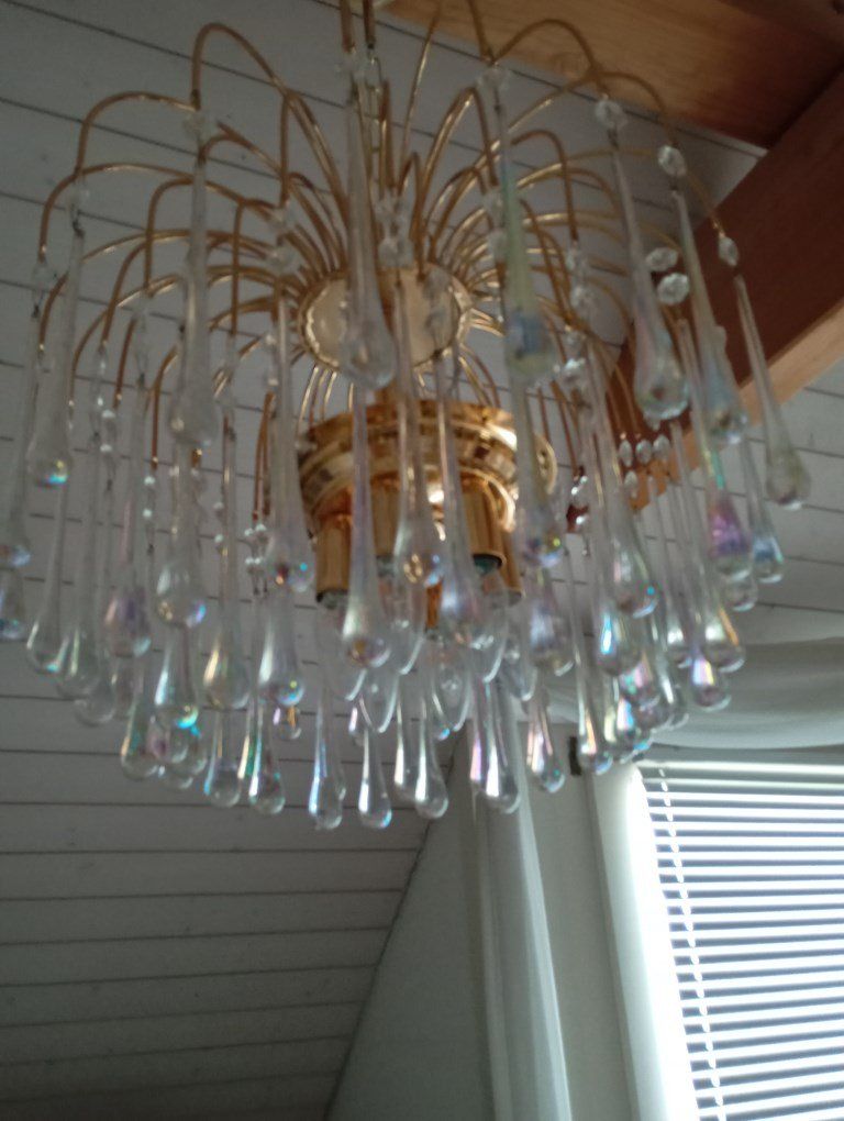 Lampadari & plafoniere: Venezianischer Glastropfenleuchter – Usato da Uster venduto da walderk 1