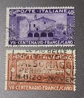 Italien dezentriert alte briefmarken