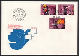 1978, FDC SUVA nicht zusammenhängend, selten - Kat.200.-