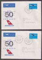 4 Stk. Umschläge " Erstflug B-747" & 50 J. Luftpost