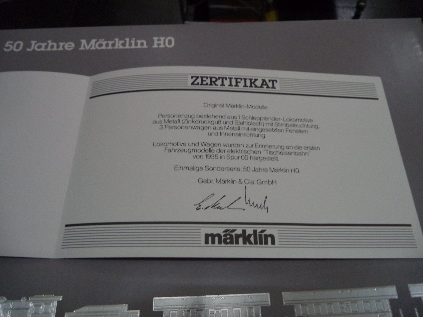 Märklin Modellini di ferrovie: 50 Jahre Märklin HO – Nuovo e nell'imballaggio originale da Rieden AG venduto da Wirth03 7