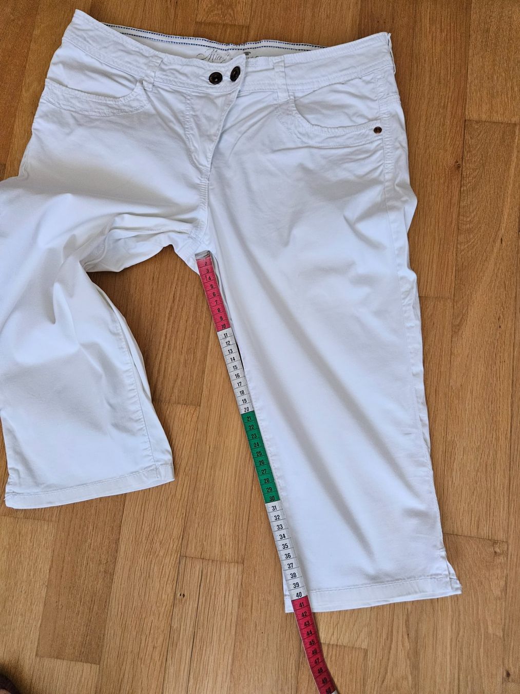 Tom Tailor Pantaloni: Caprihose Tom Tailor weiss – Usato da Möriken AG venduto da pam66 4