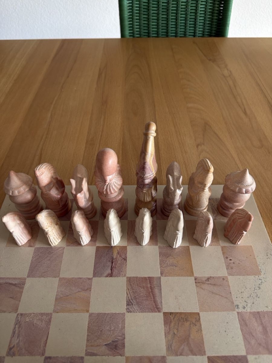 Minéraux & Lithothérapie: Schach aus kenianischem Seifenstein 35x35cm – D'occasion à Brütten par Wally80 1
