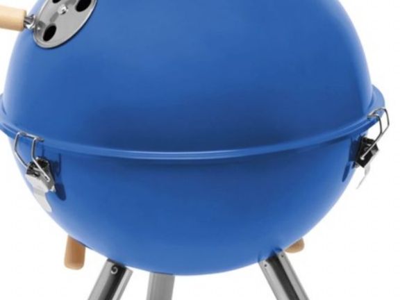 Grills: Mini BBQ Grill Cookout, blau, ca. 30 cm Durchmesser – Neu und originalverpackt aus Neuenhof von jorogo