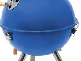 Mini BBQ Grill Cookout, blau, ca. 30 cm Durchmesser