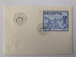 Stickereimarke St. Gallen 2000 Ersttagbrief wunderschön