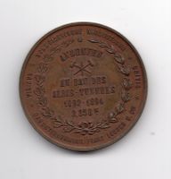 (1572) Albis Tunnel 1894 Schlütter Ø 37.5 g, Medaille