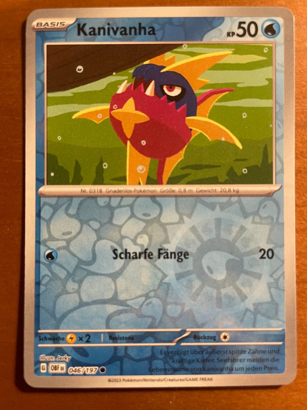 Pokémon Sammelbilder & Trading cards: Pokemon Karnivanha Reverse (Versand gratis) – Neu (gemäss Beschreibung) aus Chur von Angerson