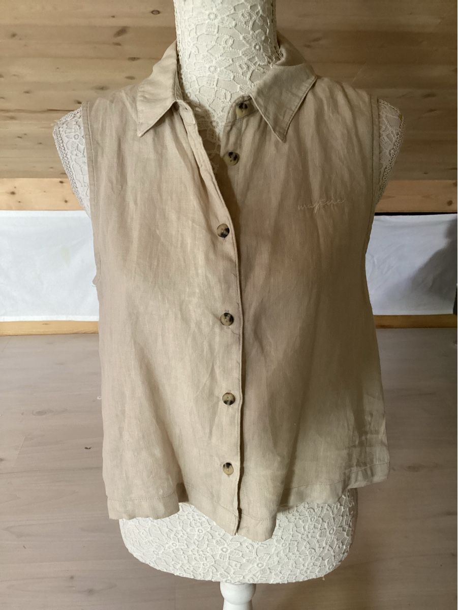 Top: Mazine Damen Top Leinen Grösse XS  – Usato da Steckborn venduto da smilla70