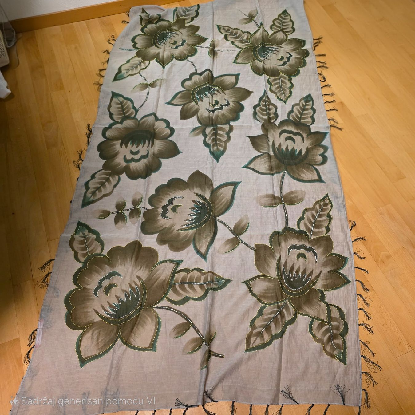 Foulards, Tücher & Schals: Camerucci Seidenschal mit Baumwolle ,neuwertig – Gebraucht aus Wald ZH von CapLux