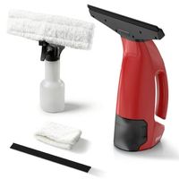 Akku-Fenstersauger-Set, 45 Min., 28 cm Saugdüse – Rot