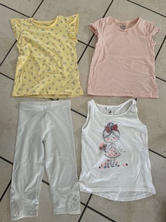 C&A Sommer Set Mädchen Gr.128, 4-teilig, Top Zustand!