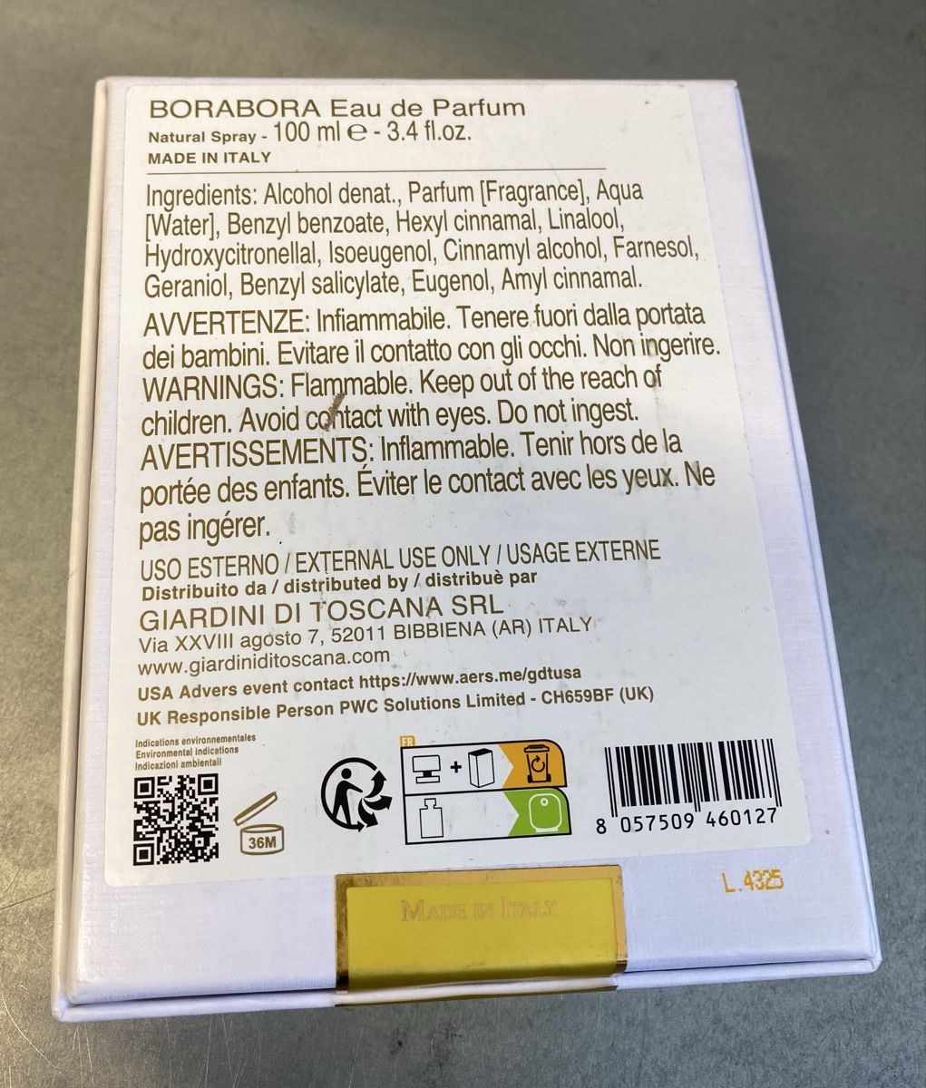 Profumi & Eau de Toilette: Giardini di Toscana Bora Bora NEUF – Nuovo (secondo la descrizione) da Corseaux venduto da atchoum66 2