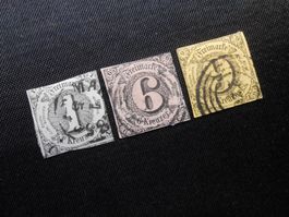 Thurn + Taxis  Mi 7b/ 9a lA/ 10a ll  1852  Mi 55€ - Lot 702