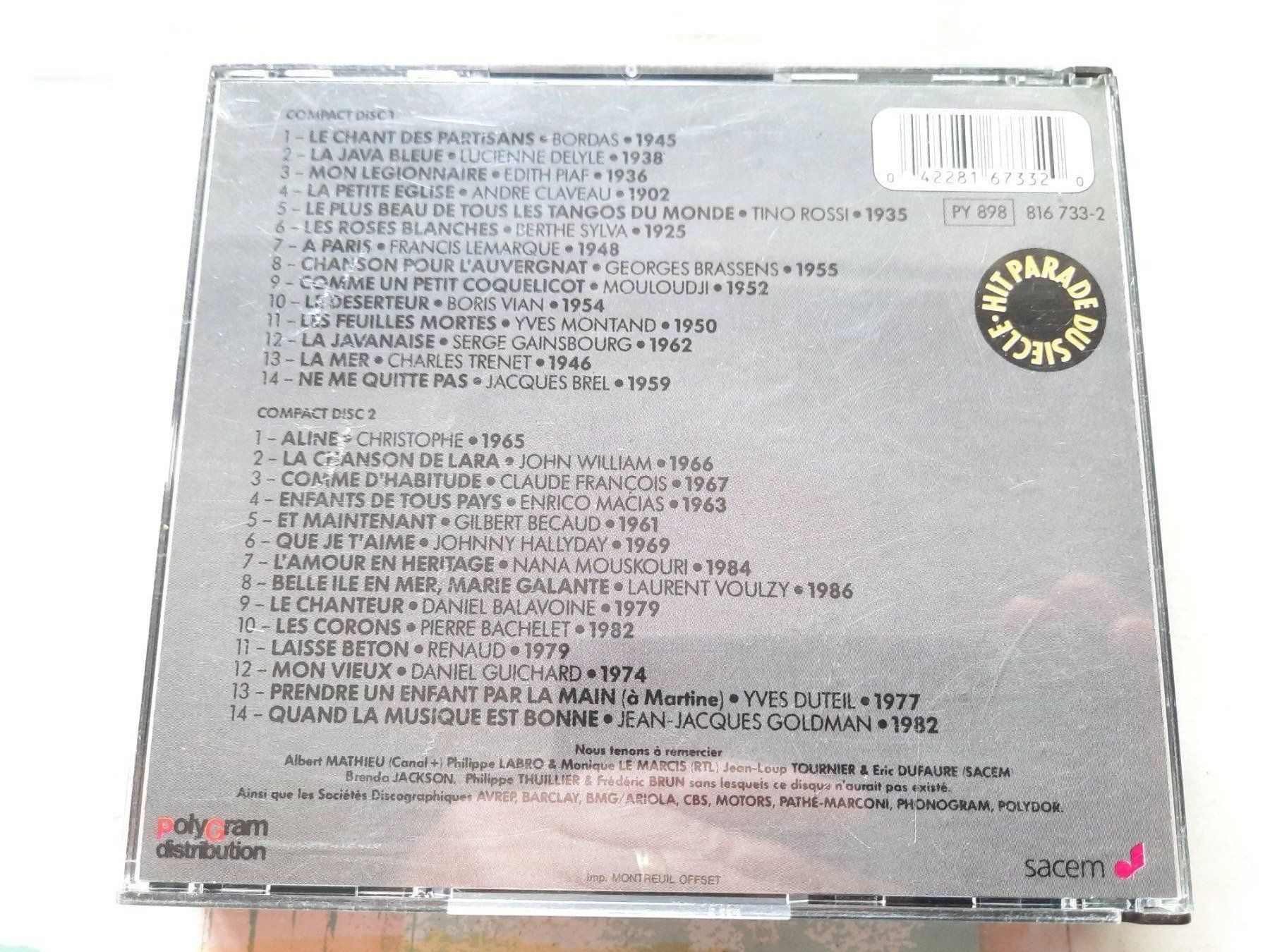 CDs: CD Hit Parade du siècle – D'occasion à Pully par bro_n52j 2
