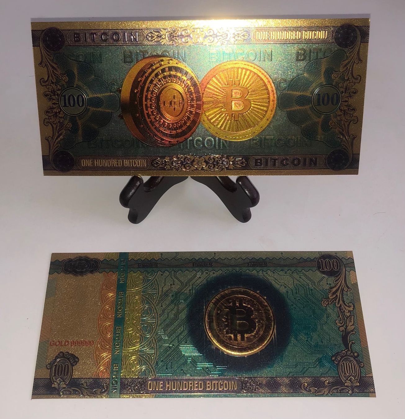 100 Bitcoin Note! Goldenfarbig herausgearbeitet (Neu (gemäss Beschreibung))  in Altstätten SG für CHF 5 – mit Lieferung auf Ricardo kaufen