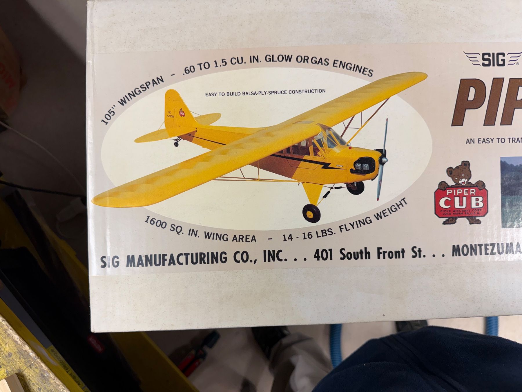 RC Modellbau: Piper J3 kit a construire – Neu und originalverpackt aus Avully von MAXI_PLANE 1