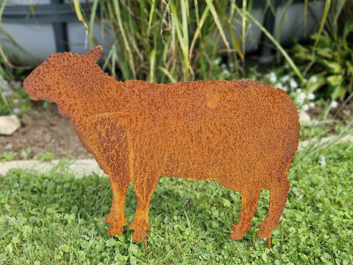 Tutte le decorazioni: Schaf klein Gartenstecker 51 x 41cm Rost – Nuovo e nell'imballaggio originale da Matzendorf venduto da Gartendeko-Shop