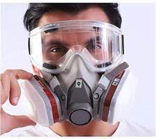 Industrie gasmaske mit Schutzbrille / Masque à Gaz