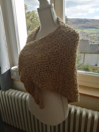 Dreiecktuch/Schultertuch handgestrickt, Grösse: 130x70cm