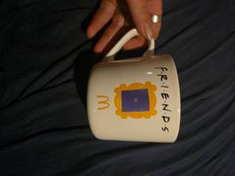Tasse Friends mit McDonald's Logo, Keramik, weiss