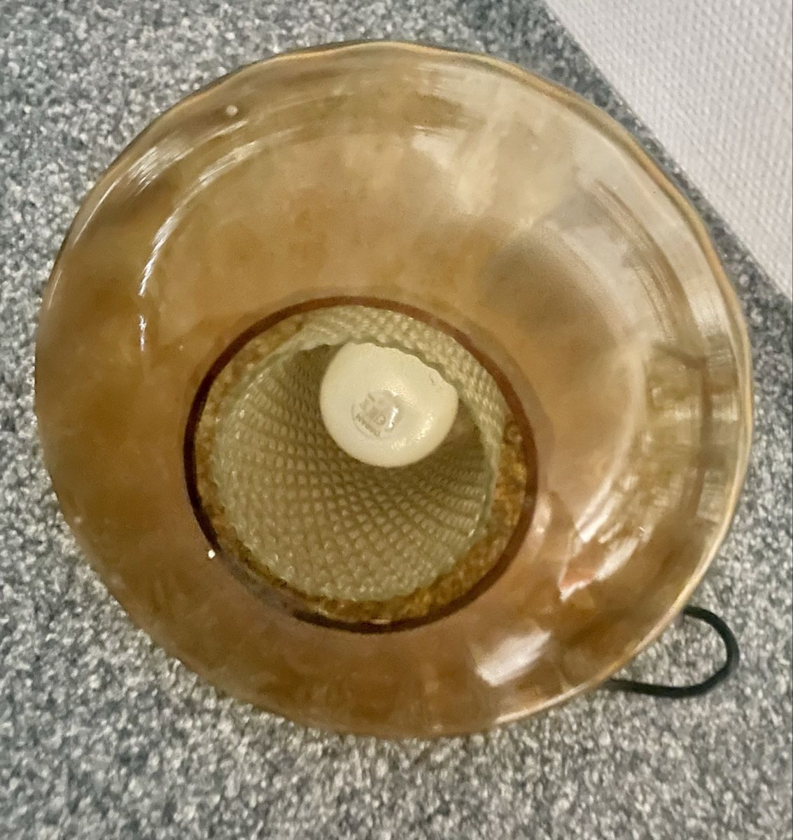 Lampade: Retro Hängeleuchte Glas bernsteinfarben Glas  – Usato da Au ZH venduto da Jaggy4 6